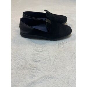 Cole Haan Women's Shoes Black Suede Leather Grand.OS Slip-On  WO8648 Size 7B